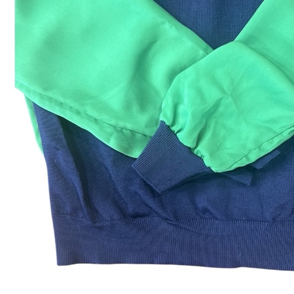 Phillip Lim Women's Small Sweater Color Block Navy Green Round Neck Top - Picture 9 of 9